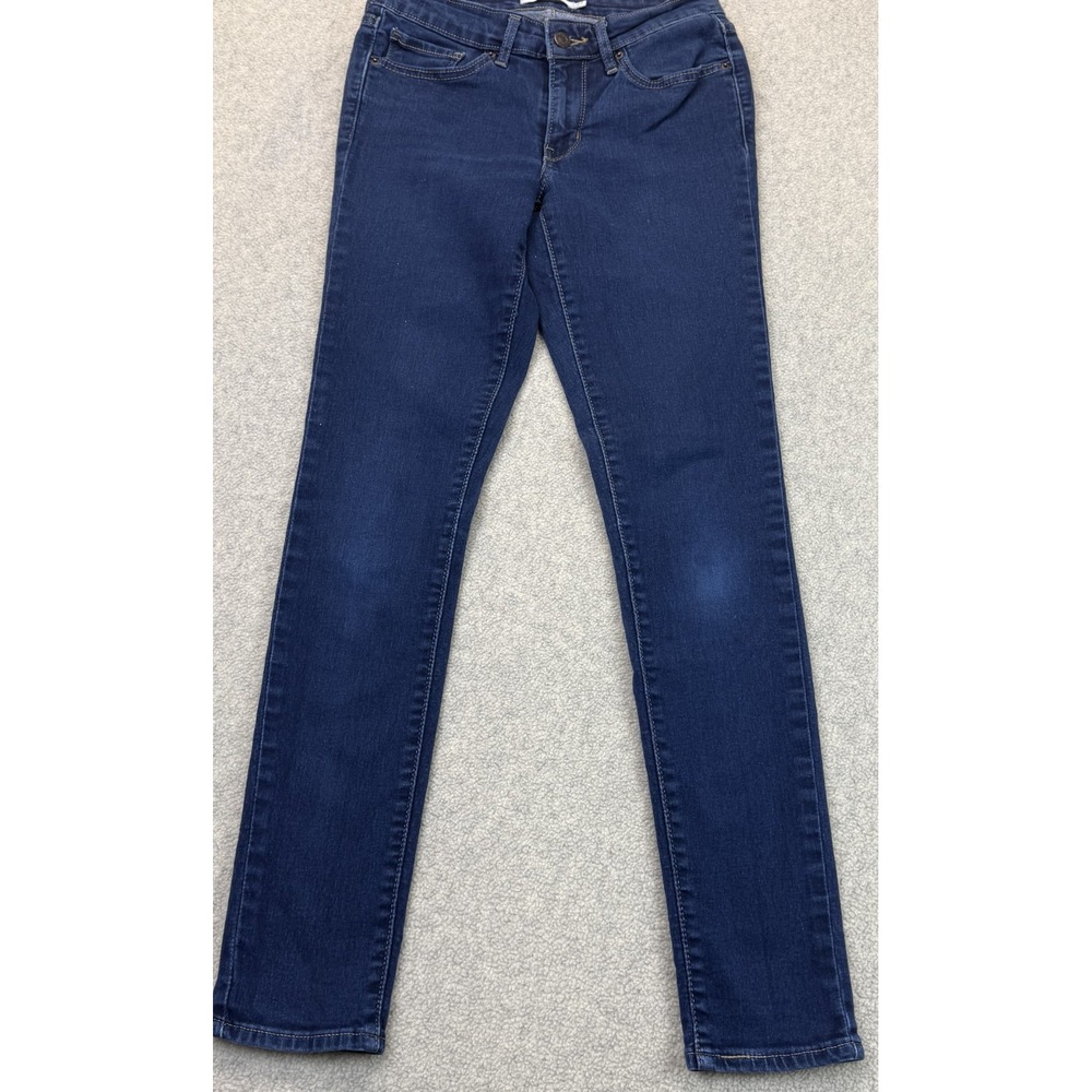 Levi's 711 Womens Skinny Jeans Blue Denim Classic 5 Pocket All Day Comfort 27x30